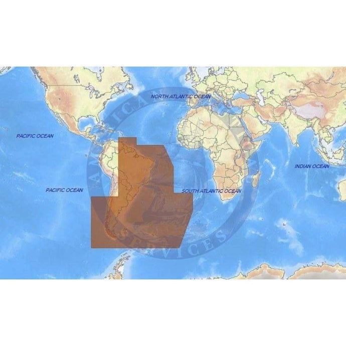 C-Map Max-N+ Chart SA-Y501: Gulf Of Paria To Cape Horn