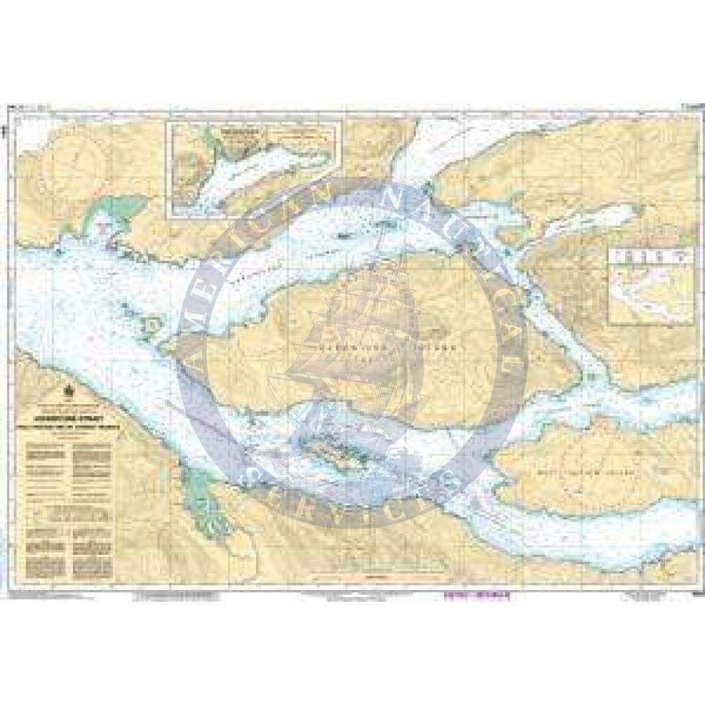 CHS Nautical Chart 3544: Johnstone Strait, Race Passage and/et Current Passage