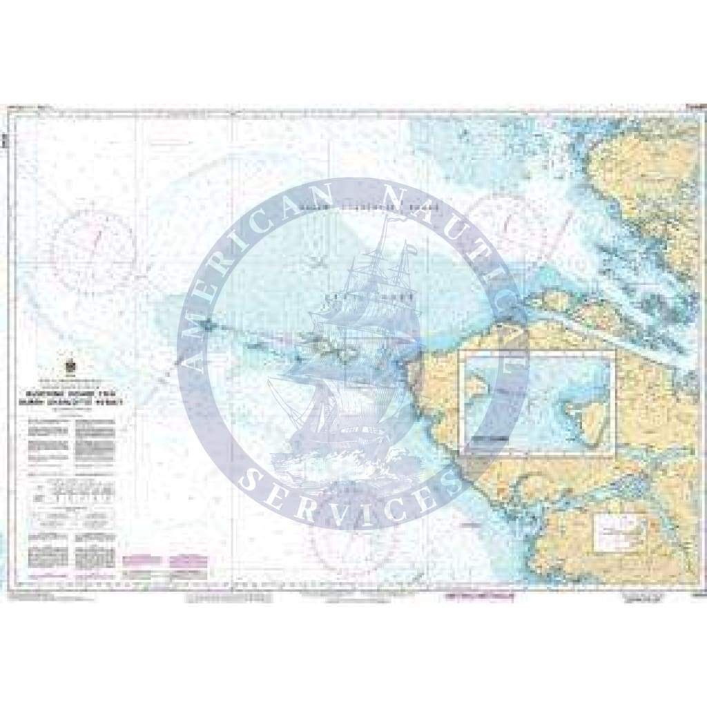 CHS Nautical Chart 3605: Quatsino Sound to/à Queen Charlotte Strait