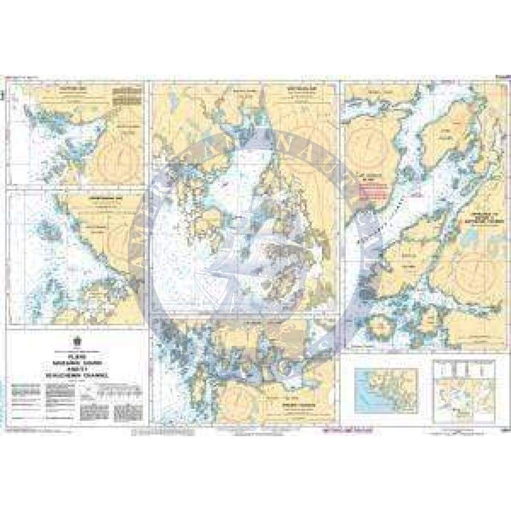 CHS Nautical Chart 3910: Plans - Milbanke Sound and/et Beauchemin Channel