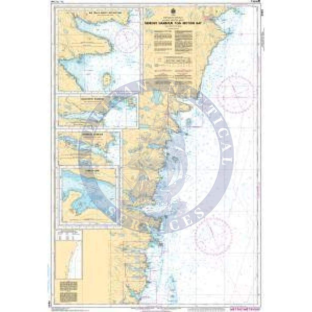 CHS Nautical Chart 4845: Renews Harbour to/à Motion Bay