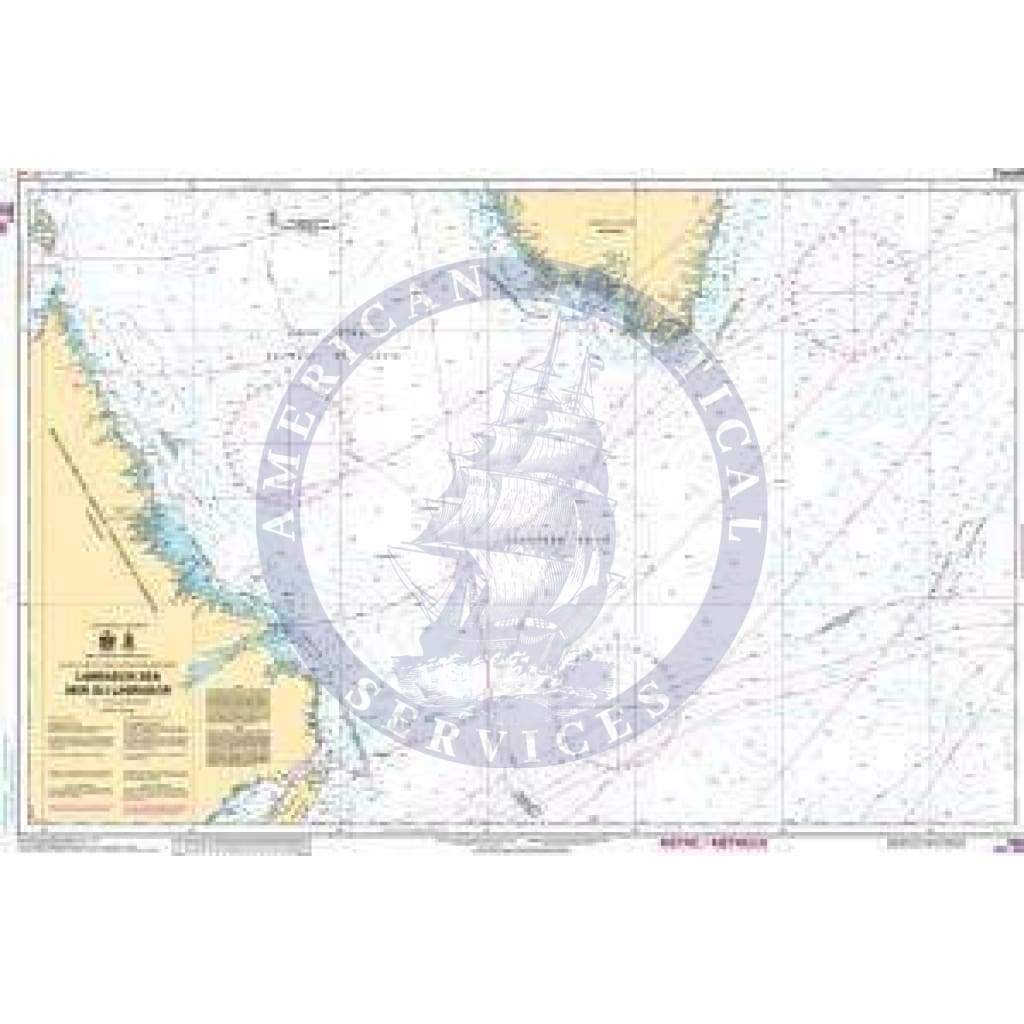 CHS Nautical Chart 5001: Labrador Sea/ Mer du Labrador