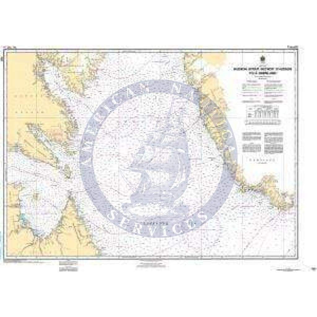 CHS Nautical Chart 7011: Hudson Strait/Détroit DHudson to/à Groenland