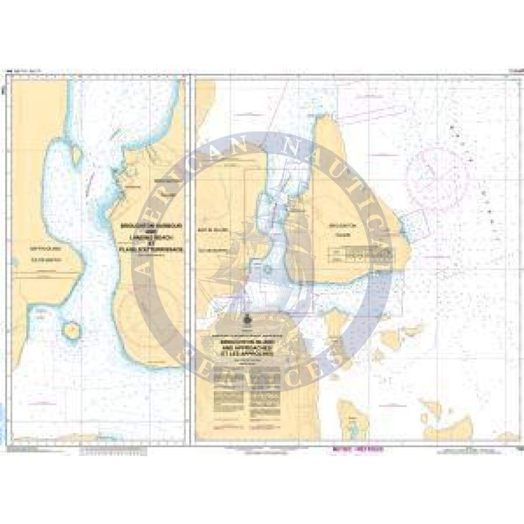 CHS Nautical Chart 7184: Broughton Island and Approaches/et les Approches