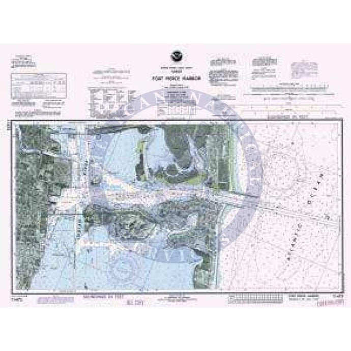 Historical Nautical Chart 11475-5-1981: FL, Fort Pierce Harbor Year 1981