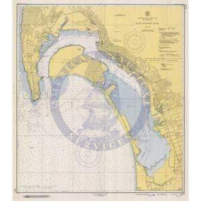 Historical Nautical Chart 5107-9-1948: CA, San Diego Bay Year 1948