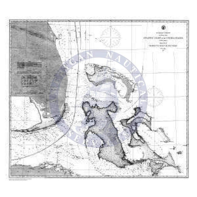 Historical Nautical Chart CP939C: FL, Mosquito Inlet To Key West Year 1863