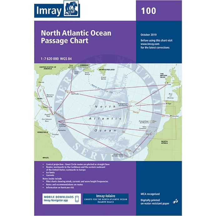 Imray Chart 100: North Atlantic Ocean Passage (North Atlantic Ocean)