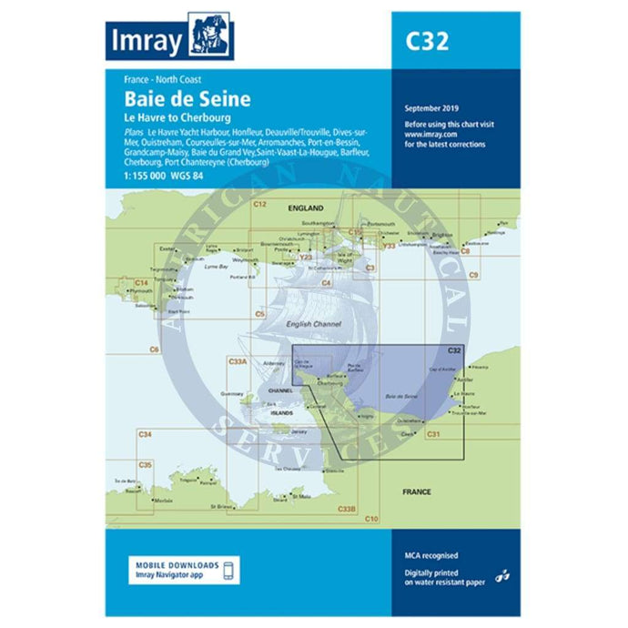 Imray Chart C32: Baie de Seine