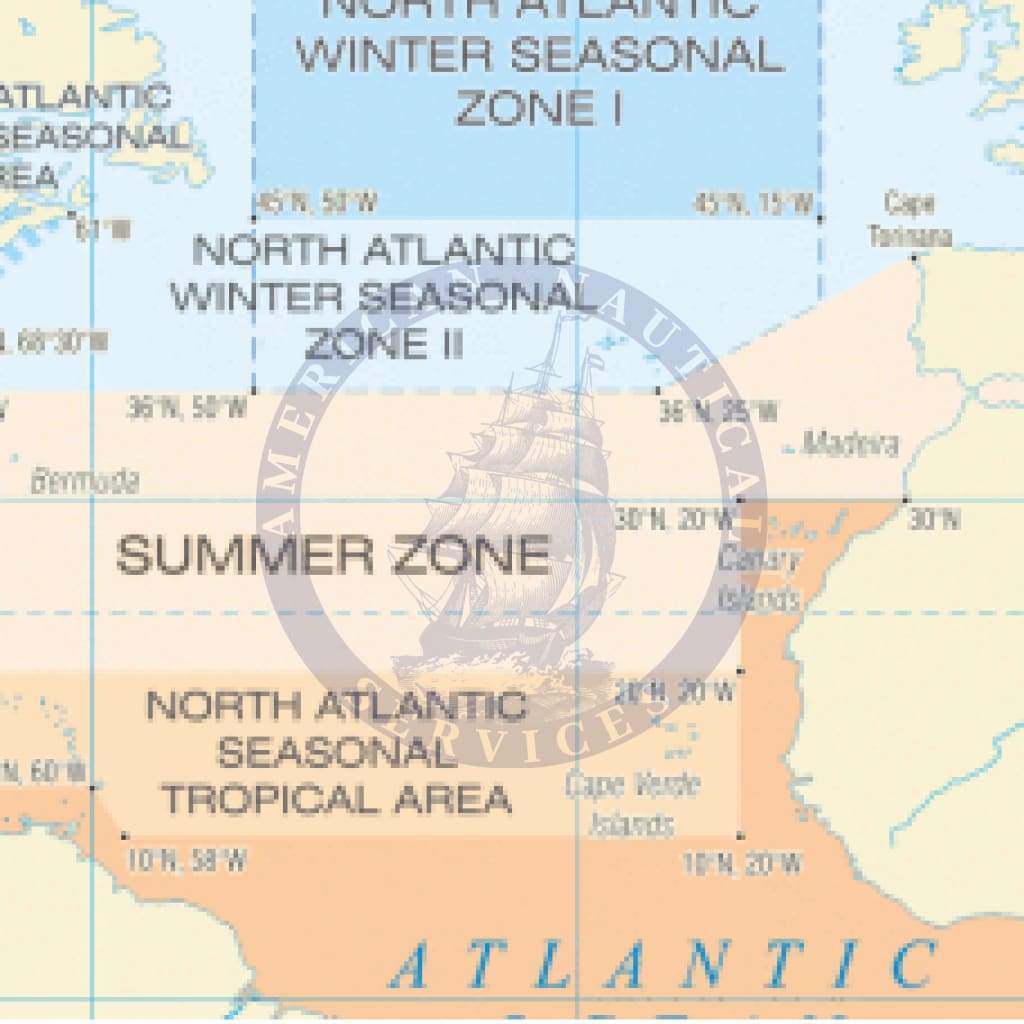 International Load Line Zones And Areas Map Canada Nautical, 57% OFF