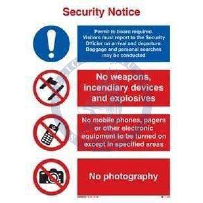 ISPS Code Sign: ISPS Security Notice