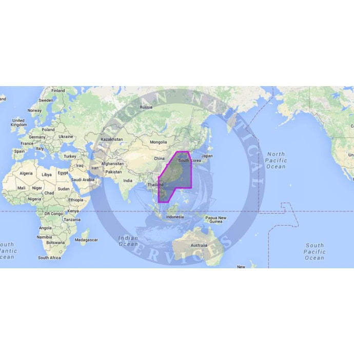 MapMedia C-Map Wide Vector Chart: WVJASM214MAP - China, Taiwan and Vietnam