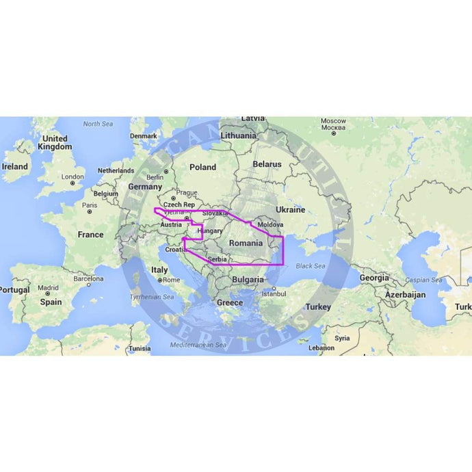 MapMedia C-Map Wide Vector Chart: WVJENM082MAP - River Danube