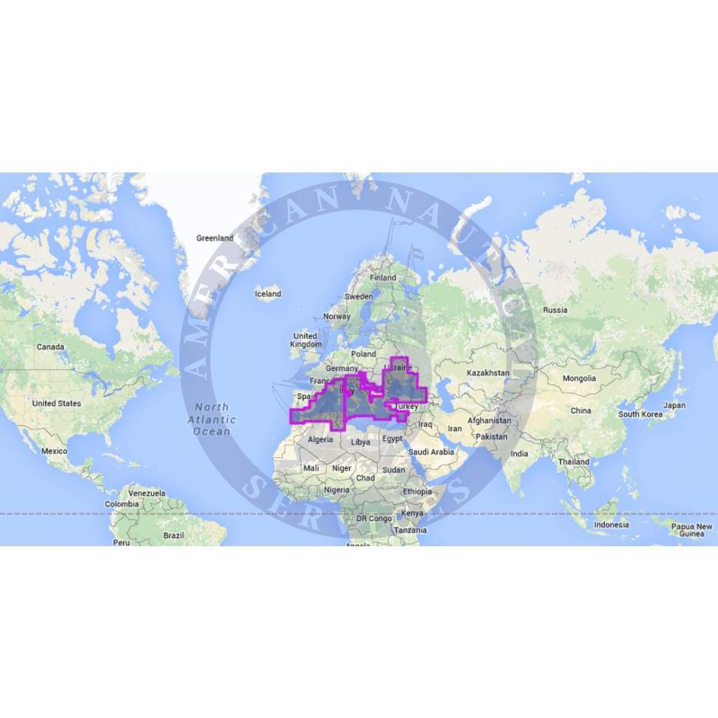 MapMedia Navionics Mega Wide Vector Chart: MWVNEM43XGMAP - Mediterranean & Black Sea