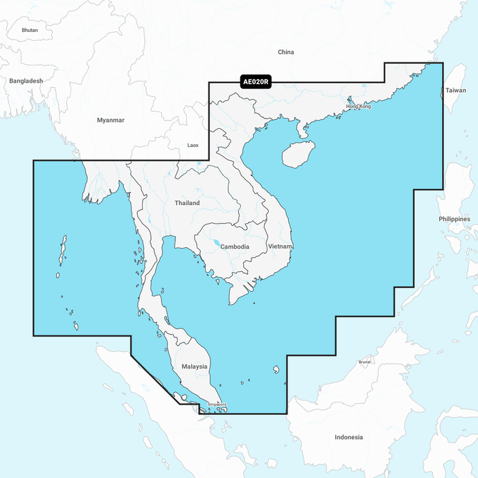 Navionics Platinum Plus Chart AE020R: South China & Andaman Seas