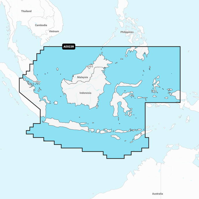 Navionics Platinum+ Chart AE023R: Java & Borneo