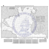 NGA Chart 17: Great Circle Sailing Chart of the North Atlantic Ocean ...