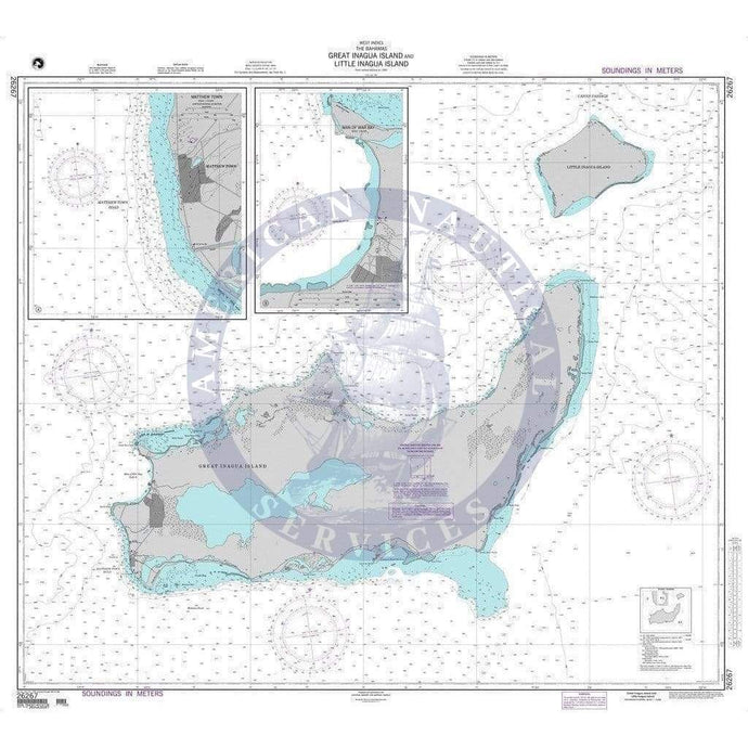 NGA Nautical Chart 26267: Great Inagua Island and Little Inagua Island