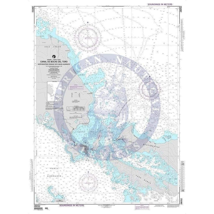 NGA Nautical Chart 28052: Canal de Bocas del Toro