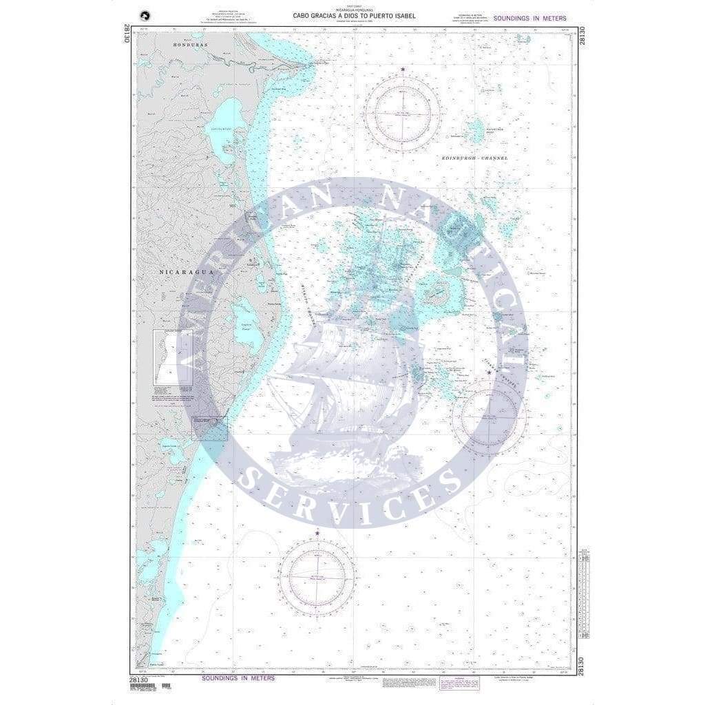 NGA Nautical Chart 28130: Cabo Gracias a Dios to Puerto Isabel