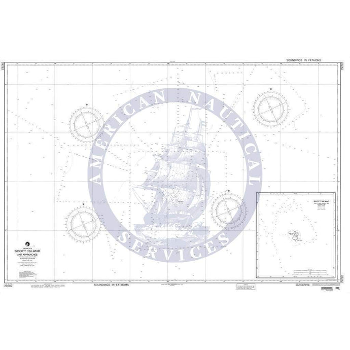 NGA Nautical Chart 29282: Scott Island and Approaches