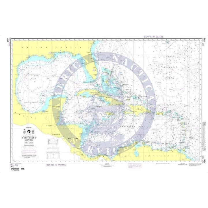 NGA Nautical Chart 400: West Indies - Amnautical