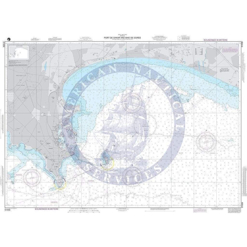 NGA Nautical Chart 51559: Port de Dakar and Baie de Goree