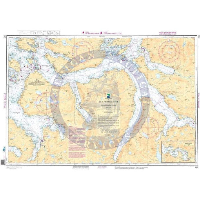 NHS Chart 125: Haugsholmen - Volda