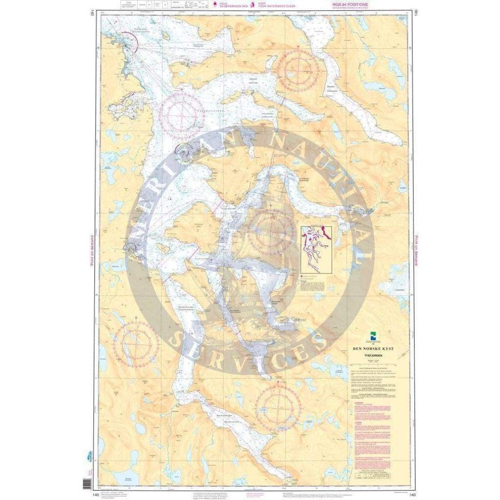 NHS Chart 140: Tysfjorden - Amnautical