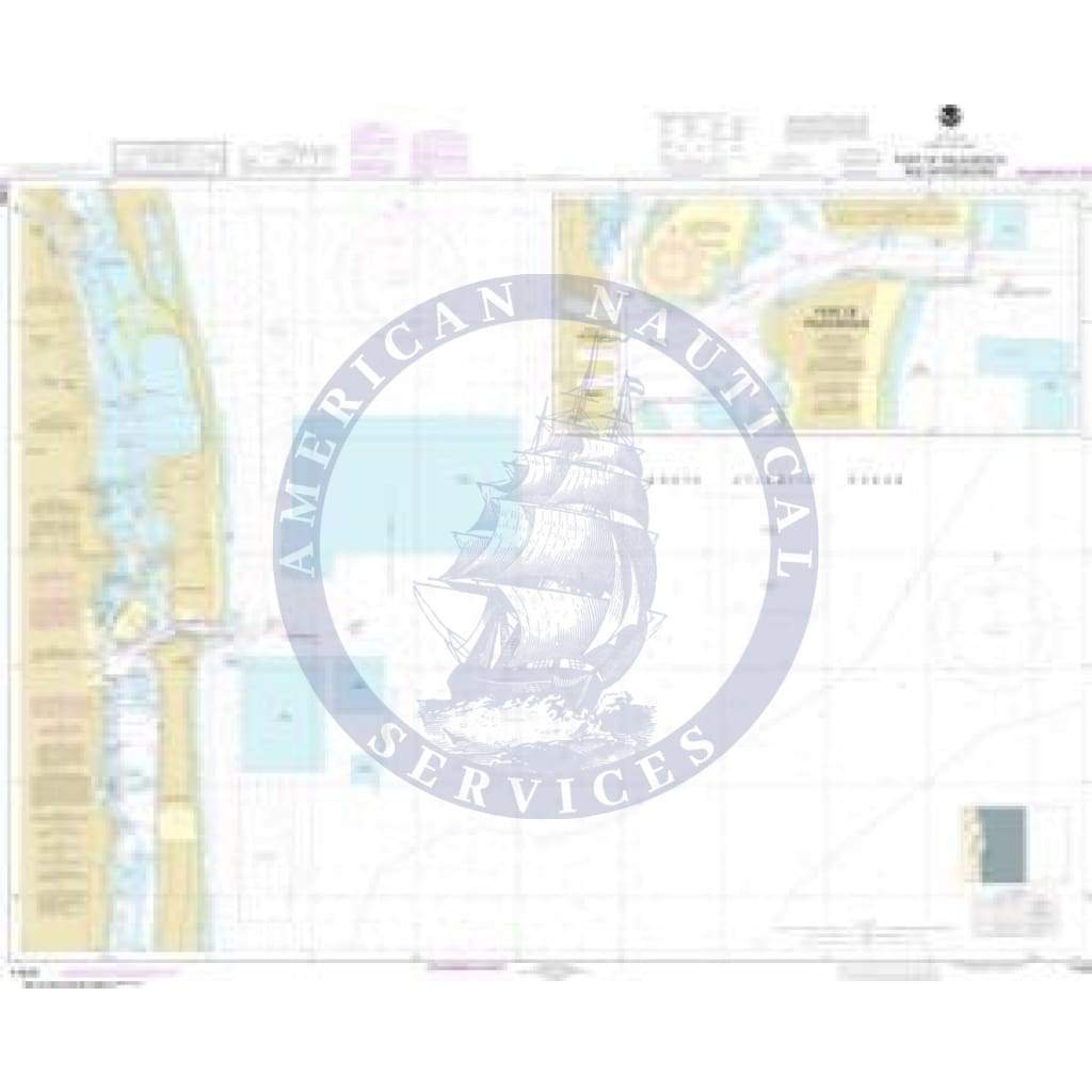 NOAA Nautical Chart 11459: Port of Palm Beach and Approaches