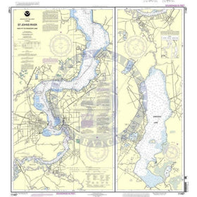 NOAA Chart 11487: St. Johns River - Amnautical