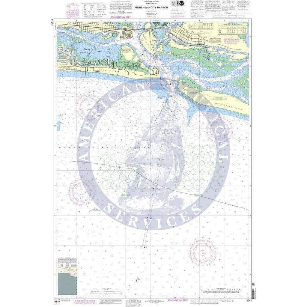 NOAA Nautical Chart 11547: Morehead City Harbor