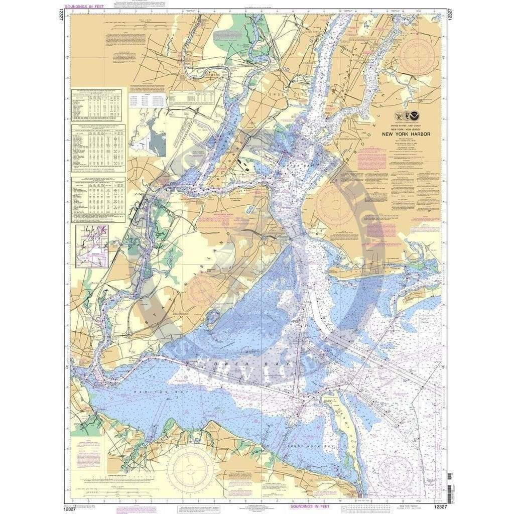 NOAA Nautical Chart 12327: New York Harbor