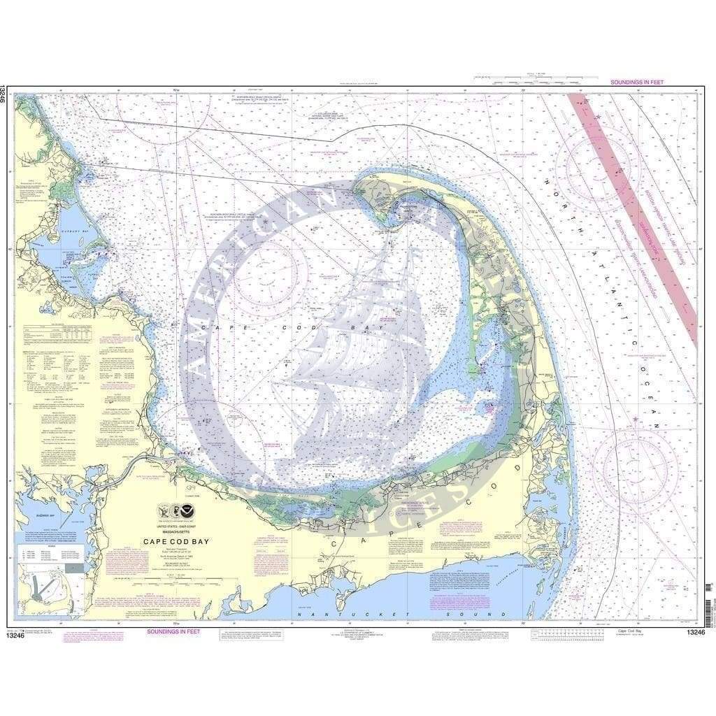 NOAA Nautical Chart 13246: Cape Cod Bay