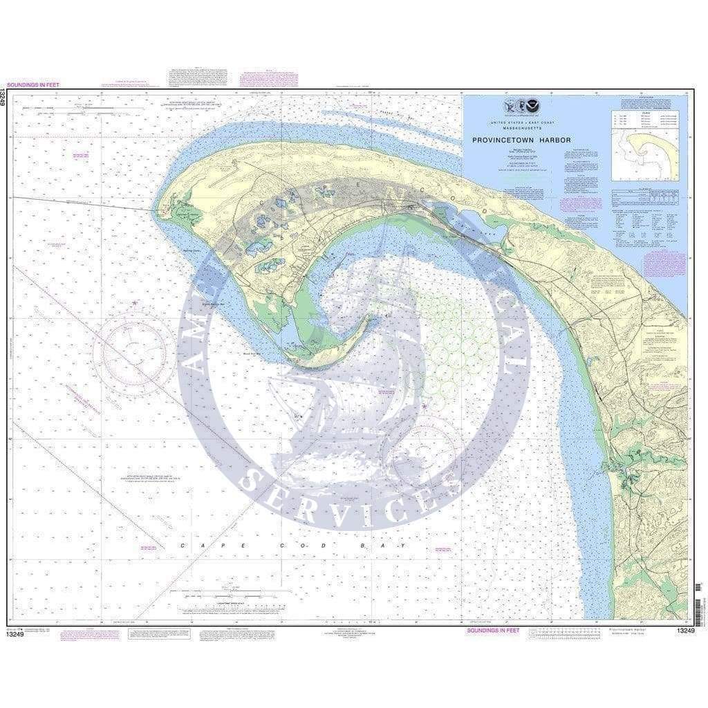 NOAA Nautical Chart 13249: Provincetown Harbor