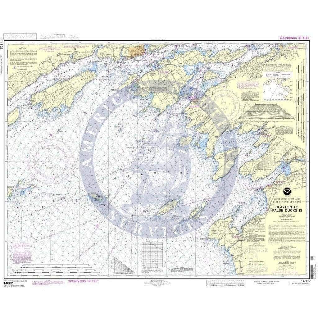 NOAA Nautical Chart 14802: Clayton to False Ducks ls.