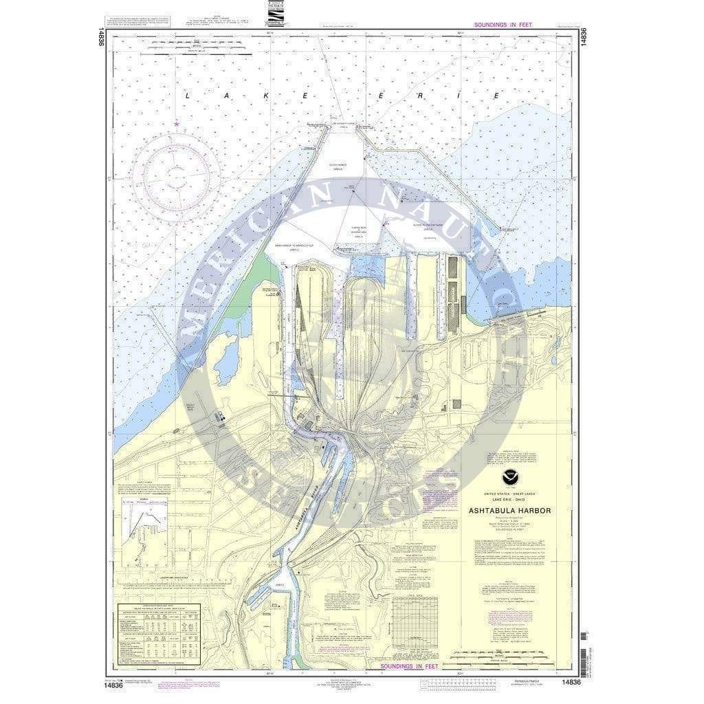 NOAA Nautical Chart 14836: Ashtabula Harbor