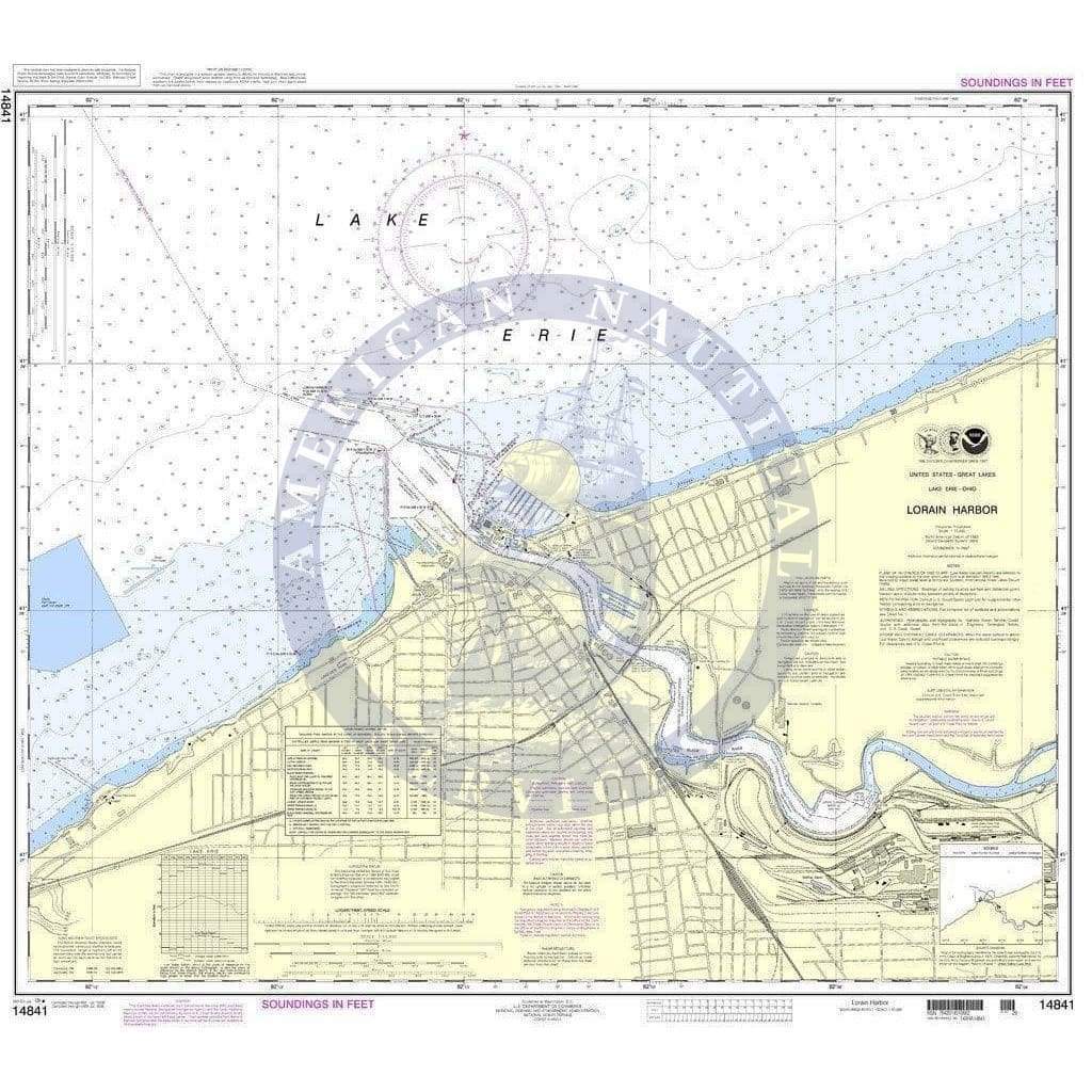 NOAA Nautical Chart 14841: Lorain Harbor