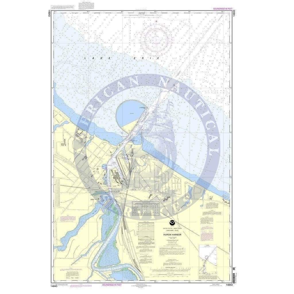 NOAA Nautical Chart 14843: Huron Harbor