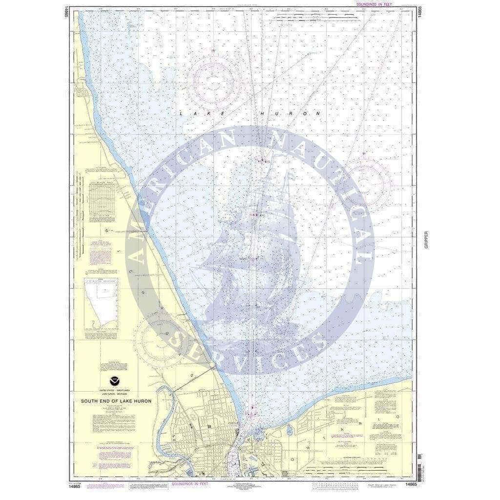 NOAA Nautical Chart 14865: South End of Lake Huron