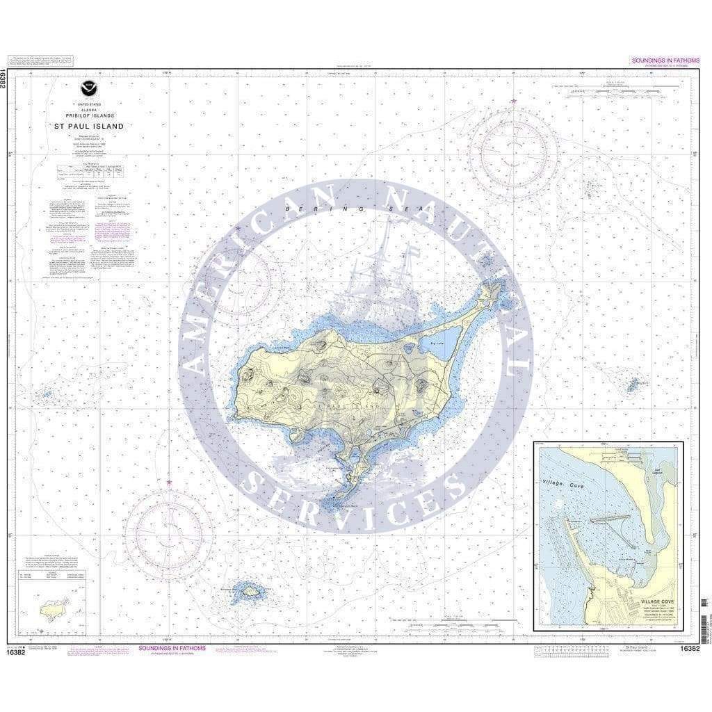 NOAA Nautical Chart 16382: St. Paul Island, Pribilof Islands