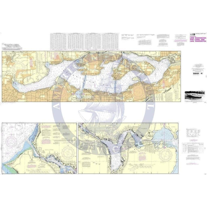 NOAA Nautical Chart 18447: Lake Washington Ship Canal and Lake Washington