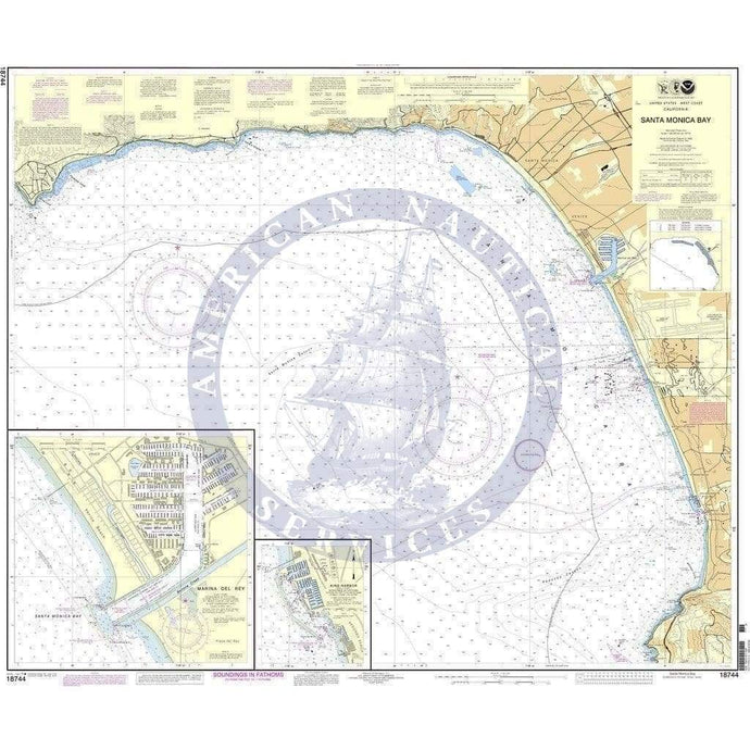 NOAA Nautical Chart 18744: Santa Monica Bay;King Harbor