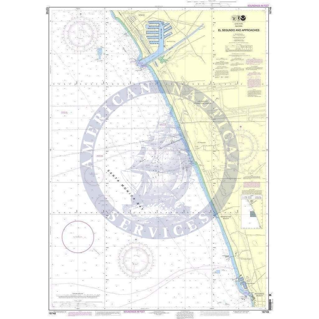 NOAA Nautical Chart 18748: El Segundo and Approaches