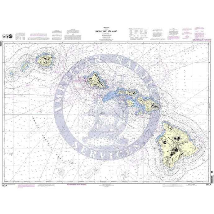 NOAA Nautical Chart 19004: Hawai'ian Islands