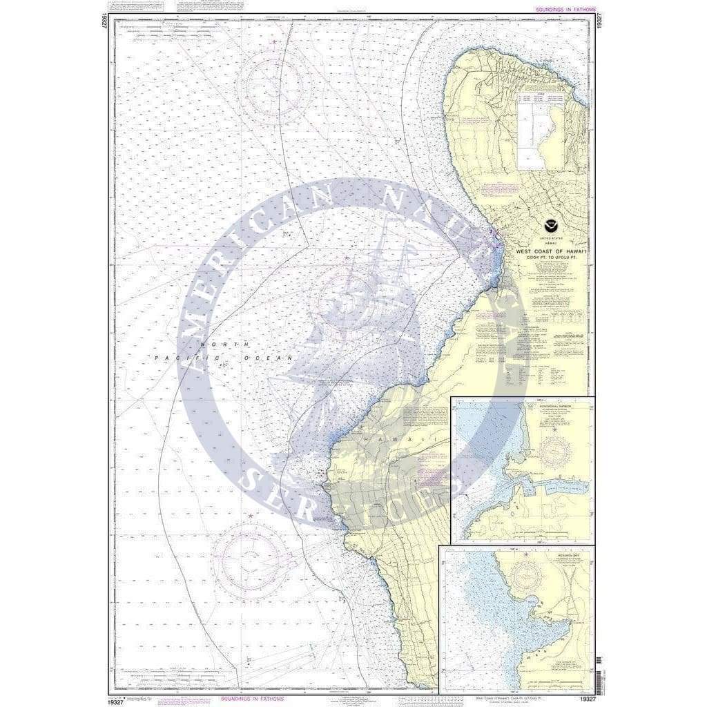 NOAA Nautical Chart 19327: West Coast of Hawai'i Cook Point to Upolu Point;Keauhou Bay;Honokohau Harbor