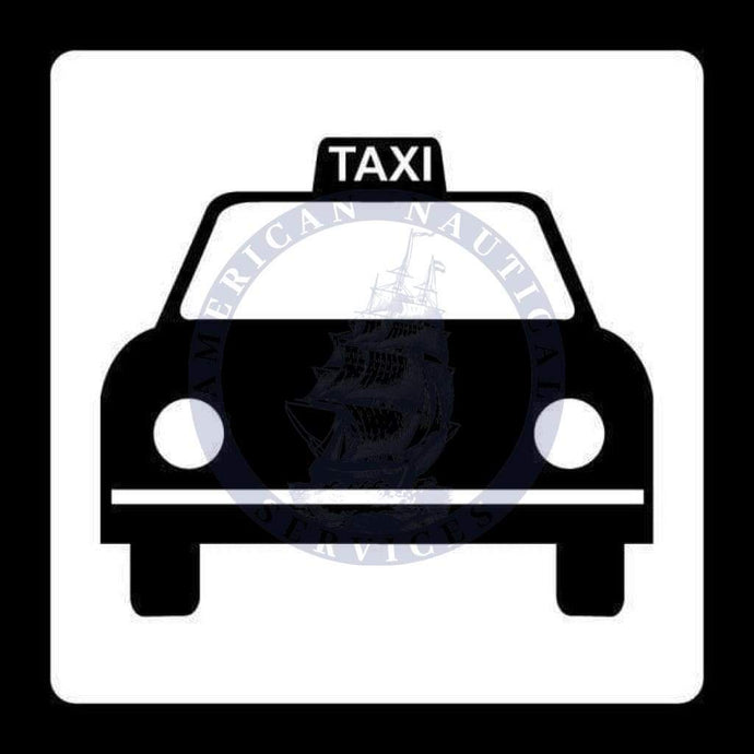 Port & Air Terminal Sign: Taxis