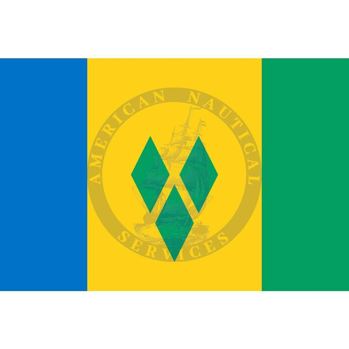 Saint Vincent & Grenadines Courtesy Country Flag