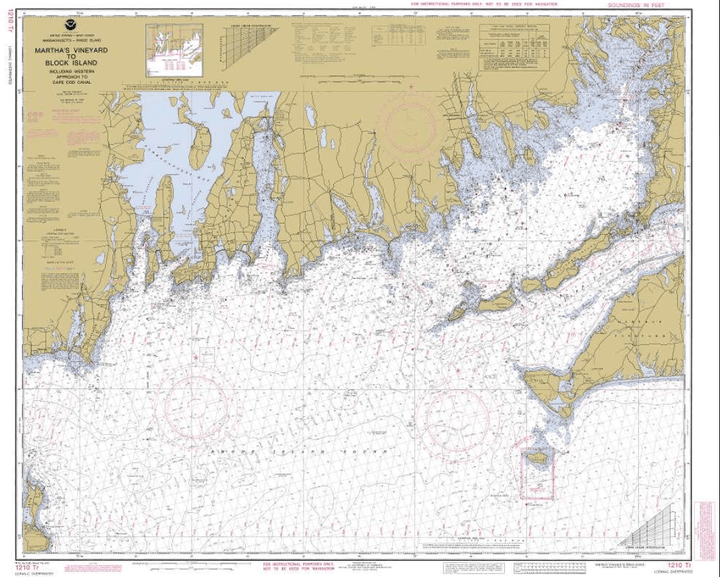 Training Chart 1210: Martha's Vineyard To Block Island| Block Island ...